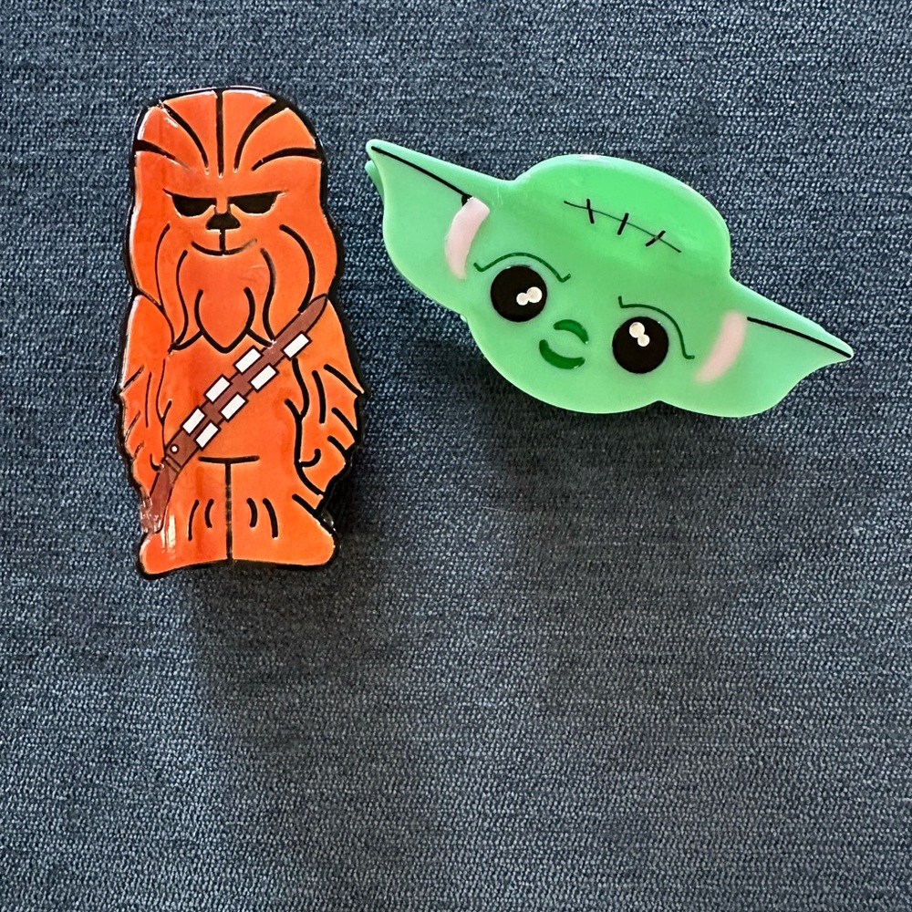 New Women’s Star Wars Chewbacca and Yoda Hair Claw Bundle